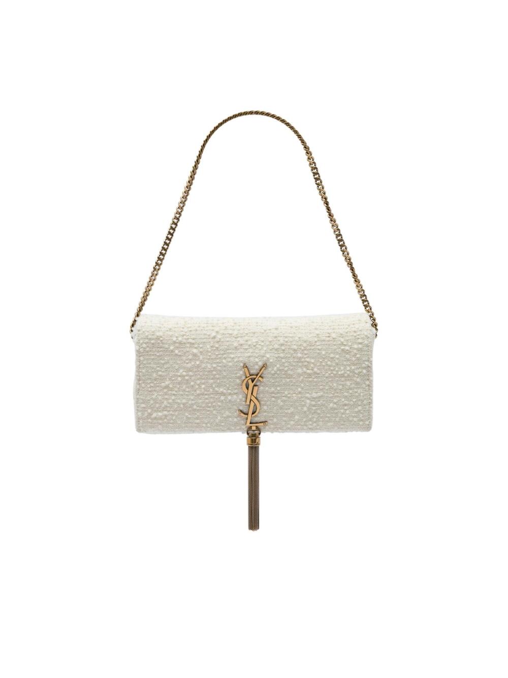 Saint Laurent Tweed Kate 99 Tassel Bag #341427S11B